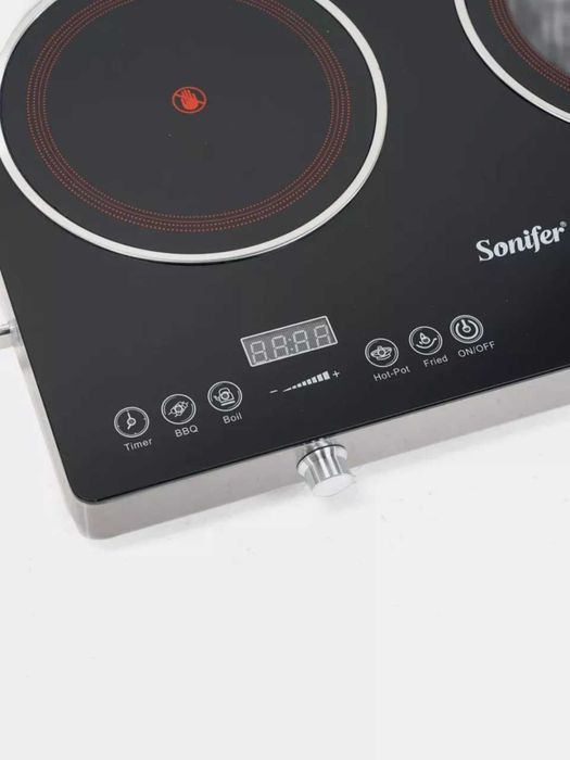 Индукционная плита Sonifer SF-3051 — 2 конфорки, сенсорное управление