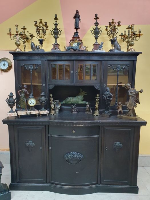 Уникална голяма антикварна авторска майсторска картина масло платно