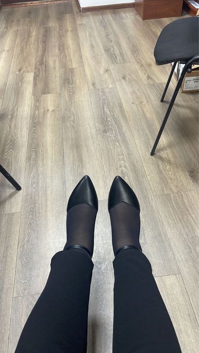 Туфли на низком каблуке