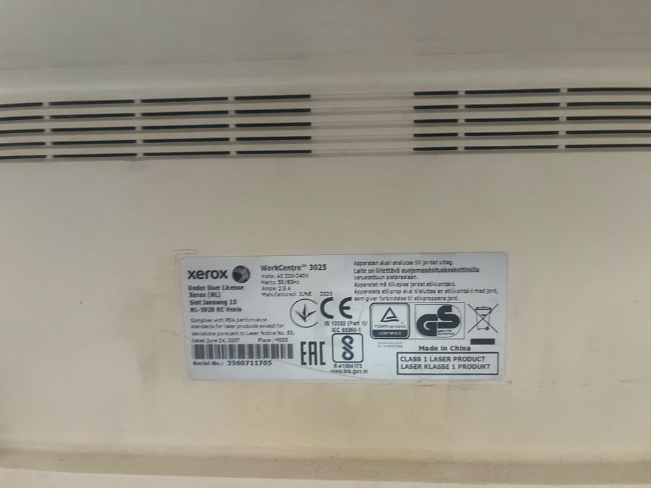 Принтер МФУ Xerox WorkCentre 3025