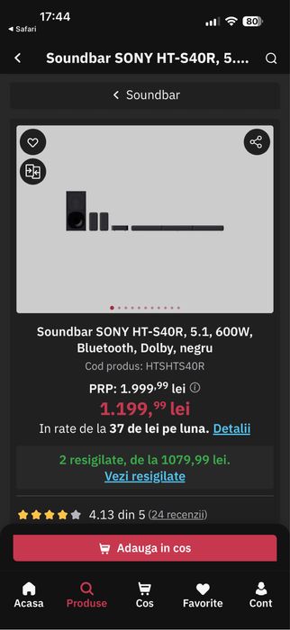 Soundbar sonny 600w