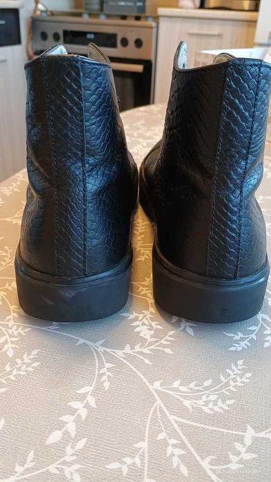 Дамски боти PULT от змийска естествена кожа