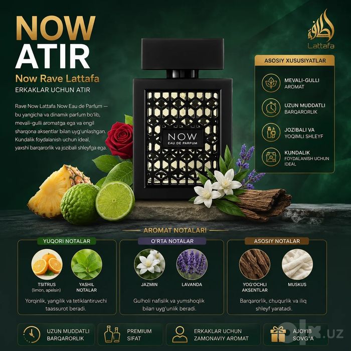 Now atir - erkaklar ideal atir