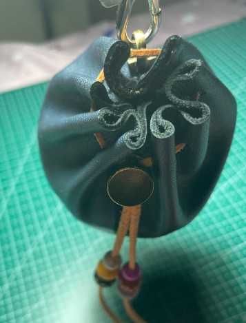 Cadou piele naturala Nappa - saculet handmade