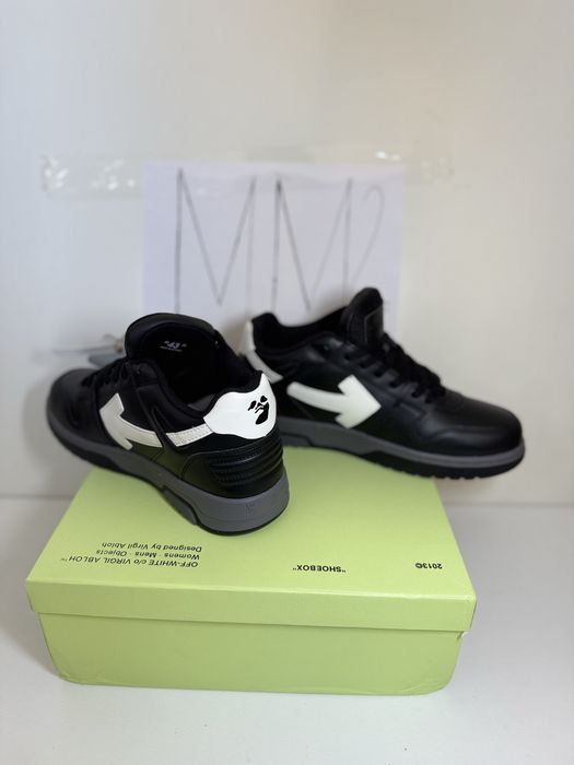 Adidasi Off-White Out Of Office Lace-Up Sneakers black and white