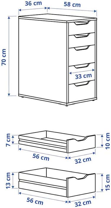 Офисная тумба IKEA Alex