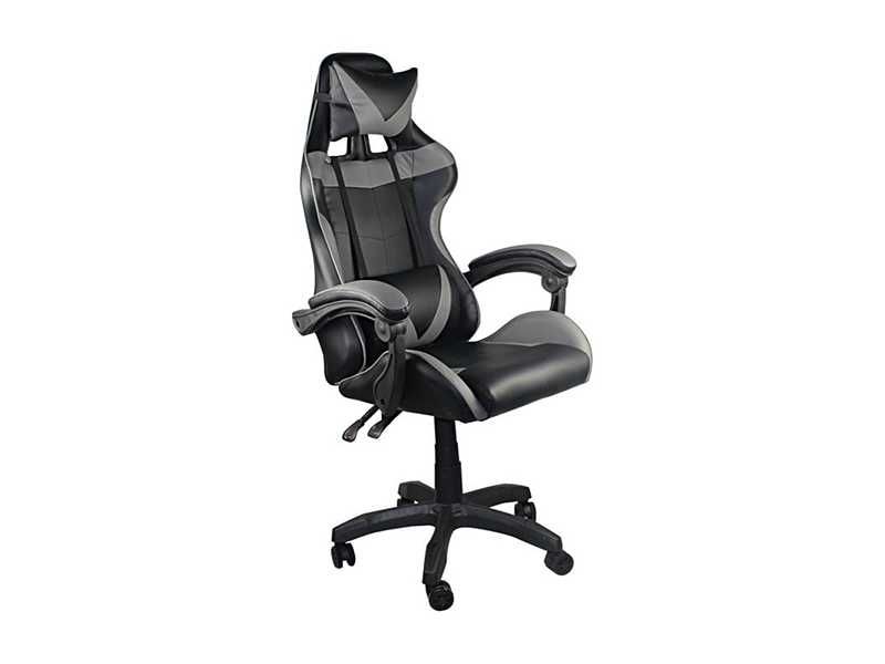 Геймърски стол, BF7850, Сив,Син,Червен, Изкуствена кожа, 63х70х127см.