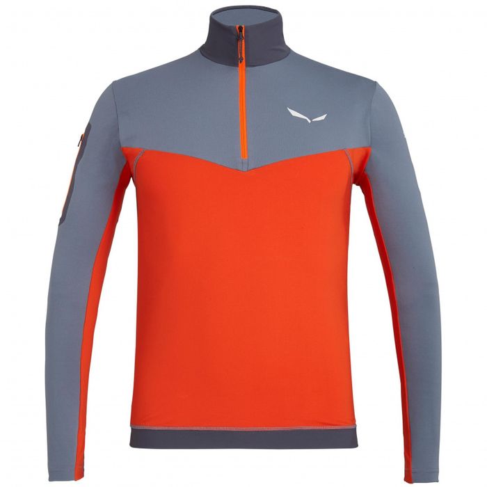 Salewa Ortles M L/s Zip Tee мъжко планинско горнище