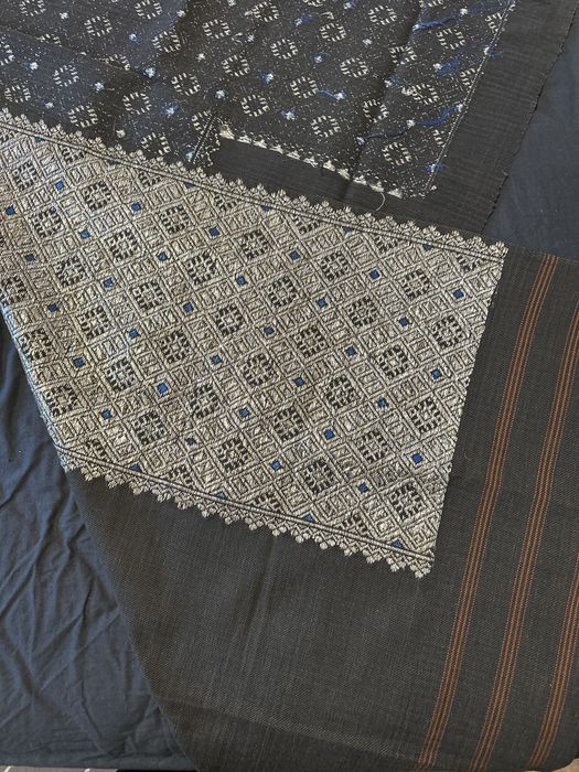 Catrinta, fota lucrata manual in jurul anului 1900, fir de argint