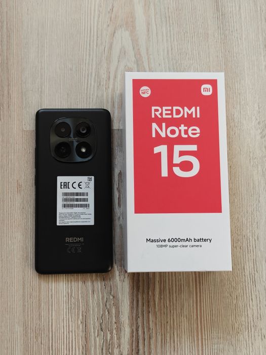 Redmi Note 15 256 gb Ram 8 полный комплект