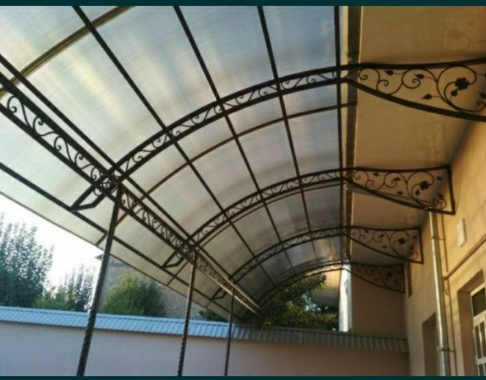 Naves. Навес. Лексан, профнастиль, моналит.