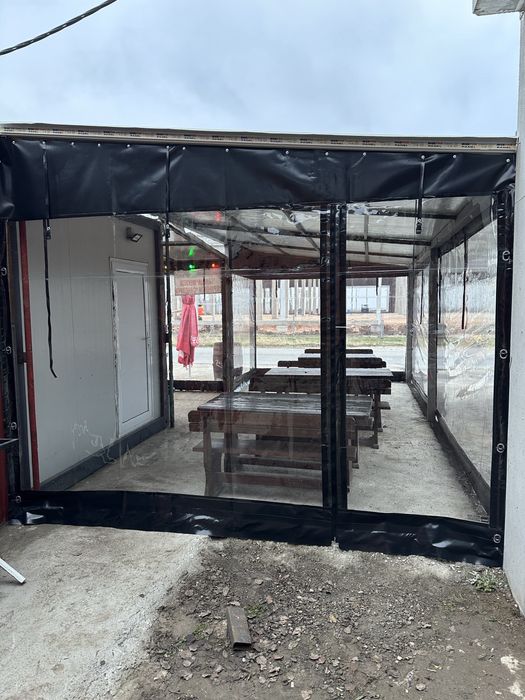 Ветроупорни завеси тенти покривала PVC винил кристал найлон барбекю