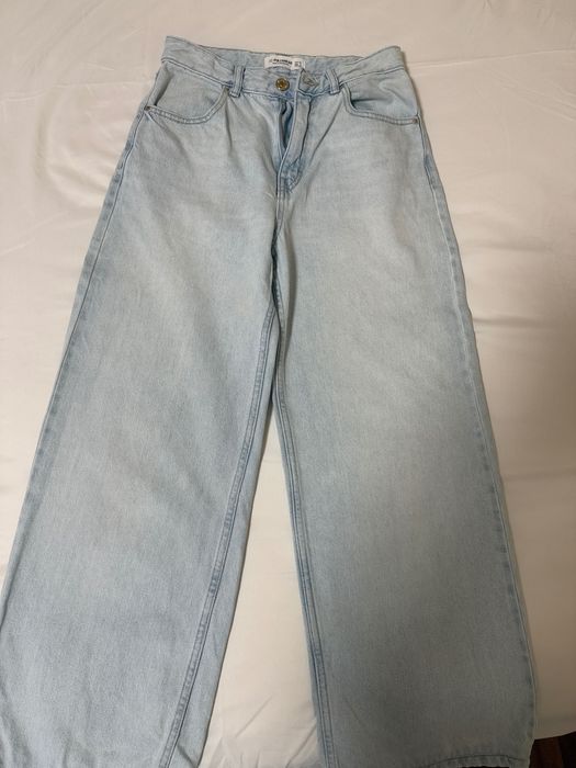 Дънки pull&bear wide leg