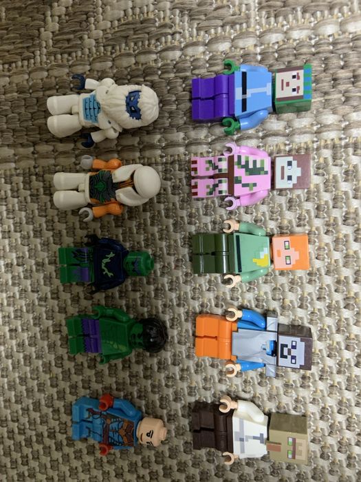 Lego человечки майнкрафт