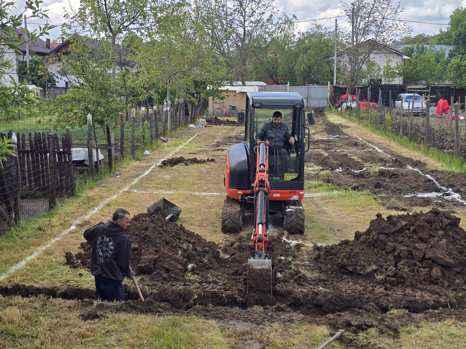 De inchiriat Miniexcavator , buldoexcavator ,bobcat ,inchirieri utilaje constructii Laser profesional
