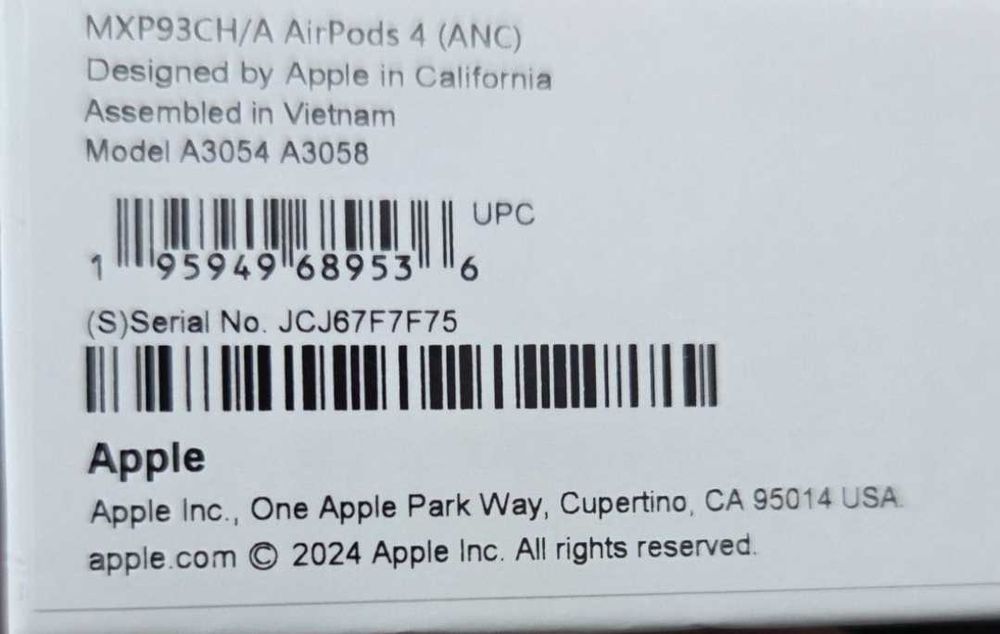 Apple airpods 4 (ANC) .100% Original!..
