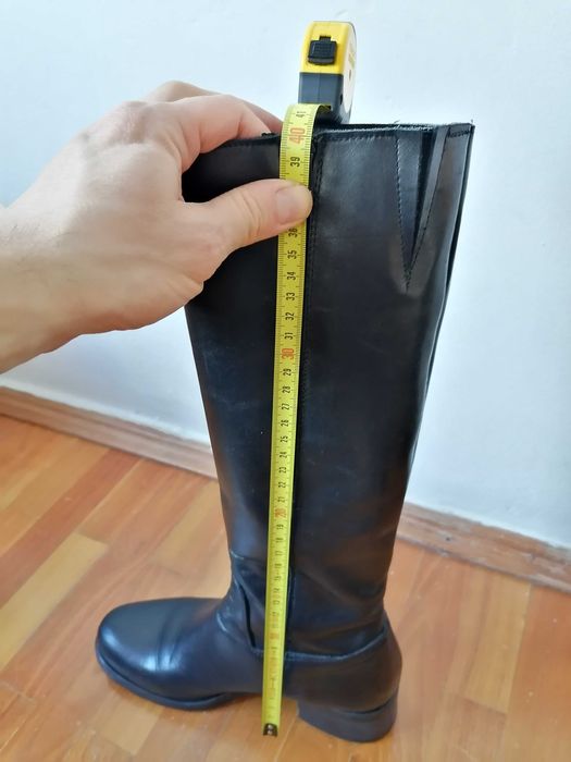 Cizme dama piele Blu Rose 38 fabricate Italia picior ingust