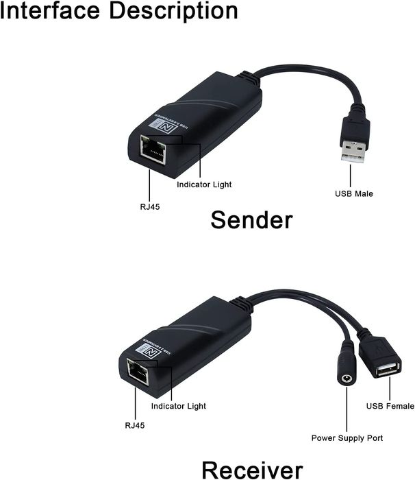 USB активный удлинитель на 100 метр, USB Active Extender 100M
