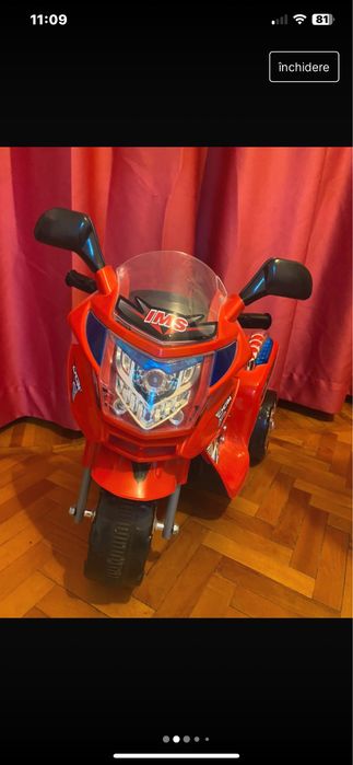 Moticicleta electrica Electri Ride Rosu 3+,state buna