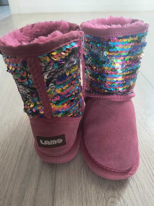 Ghete piele întoarsă Lam mărimea 25