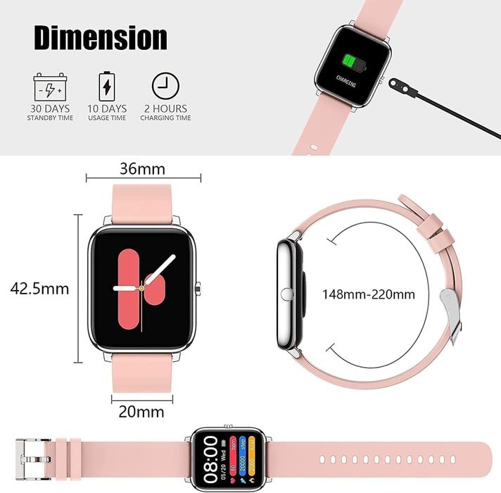 Smartwatch Idealroyal Pink Sigilat