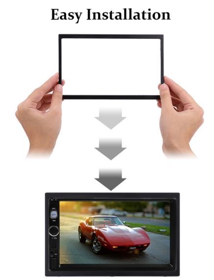 Шейна, кожух и адапторна лайсна за мултимедии 7 инча / 2DIN