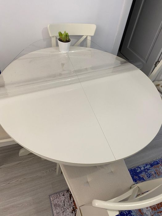 Urgent masa  extensibila si 6 scaune Ikea  INGATORP  110/155