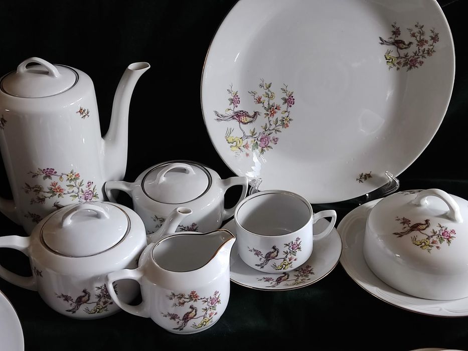 Чайный сервиз Райские птицы. ГДР