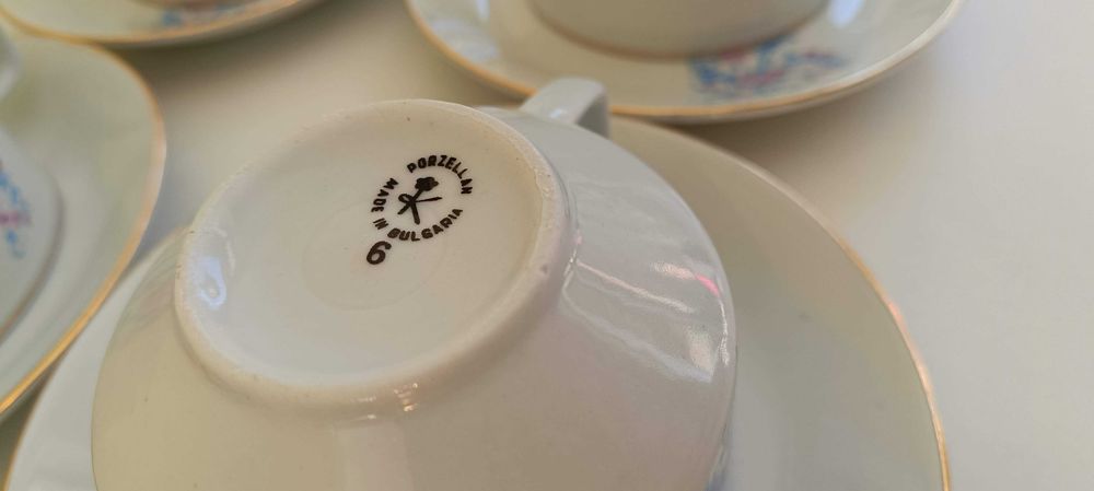 Ретро чаши за чай и кафе - 6 бр