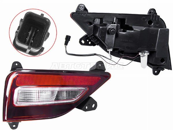 Фонарь в задний бампер Hyundai Santa fe