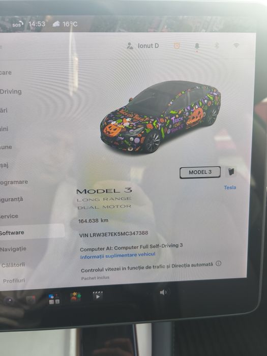 Vând tesla model 3 long range