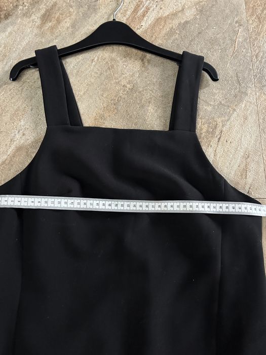 Rochie neagra trei sferturi tip sarafan