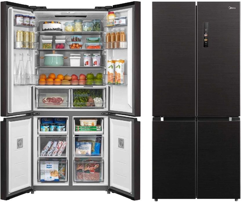 Холодильник Midea MDRM691MIE22 | 530 л | No Frost | Черное стекло