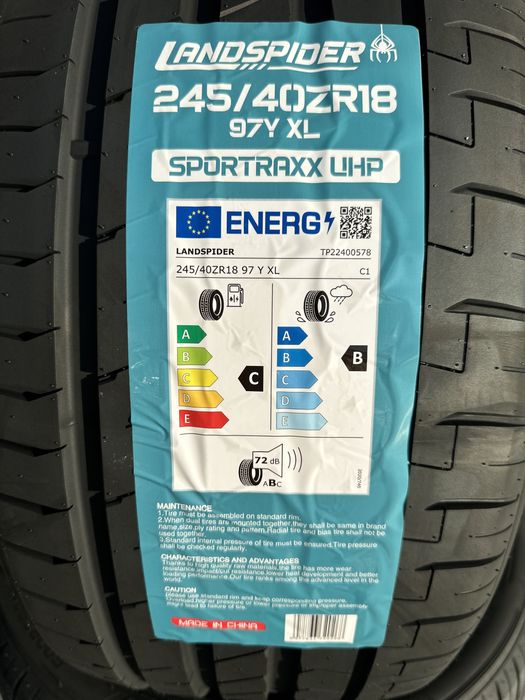 Нови летни гуми LANDSPIDER UHP 245/40R18 97Y XL НОВ DOT БОРД 2454018