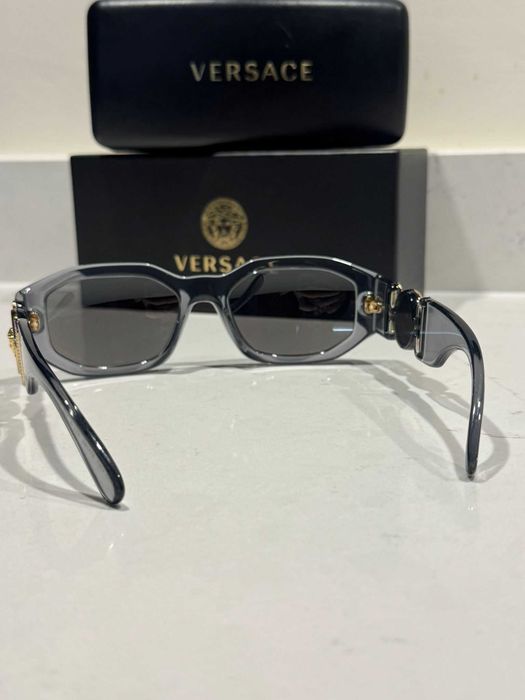 Ochelari de soare VERSACE - unisex, transparent grey (gri transparent)