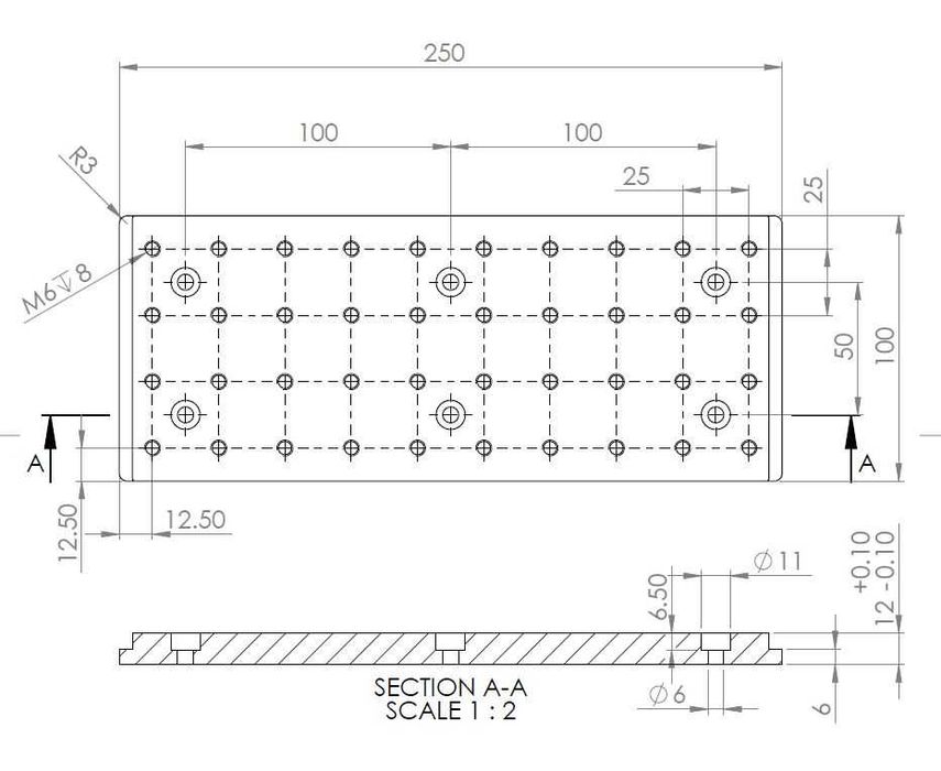 Универсална алуминиева плоча за ЦПУ / CNC - рутер или фреза