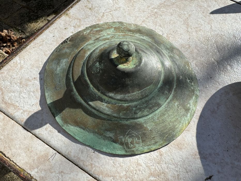 Стари медни военни паници за храна и медна табла