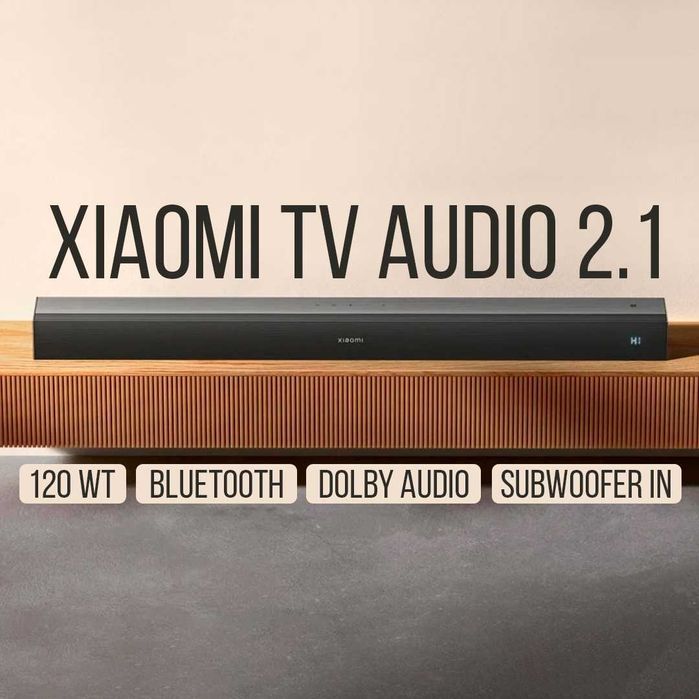 Саундбар Xiaomi TV Audio 2.1 [2.1, 120Вт, Bluetooth]
