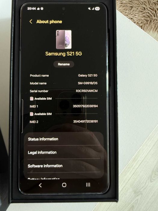 Telefon Samsung S21 5G Dual SIM 128GB