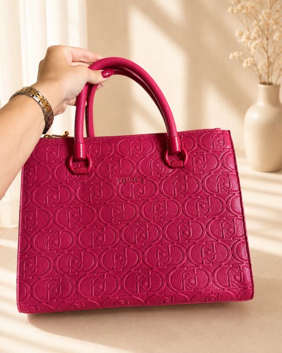 Liu Jo Manhattan / ECS M Satchel Double Zip – Viva Magenta