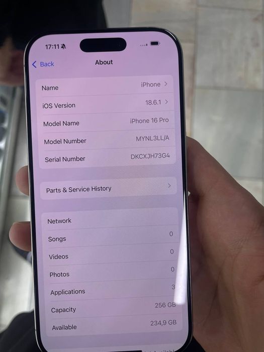 Iphone 16 pro titanium 256gb