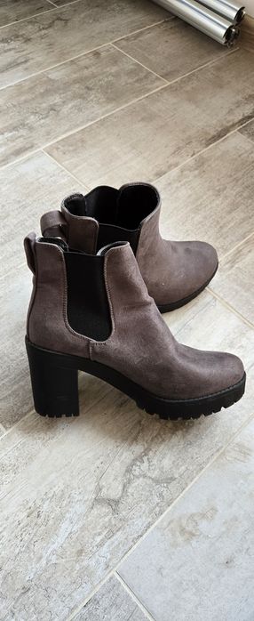 Боти на ток велур