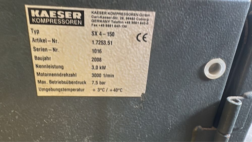Compresoare cu surub Kaeser SX4 - AS36 - ASD37T - SK22 - SM9 - SXC3 - M43 - M50