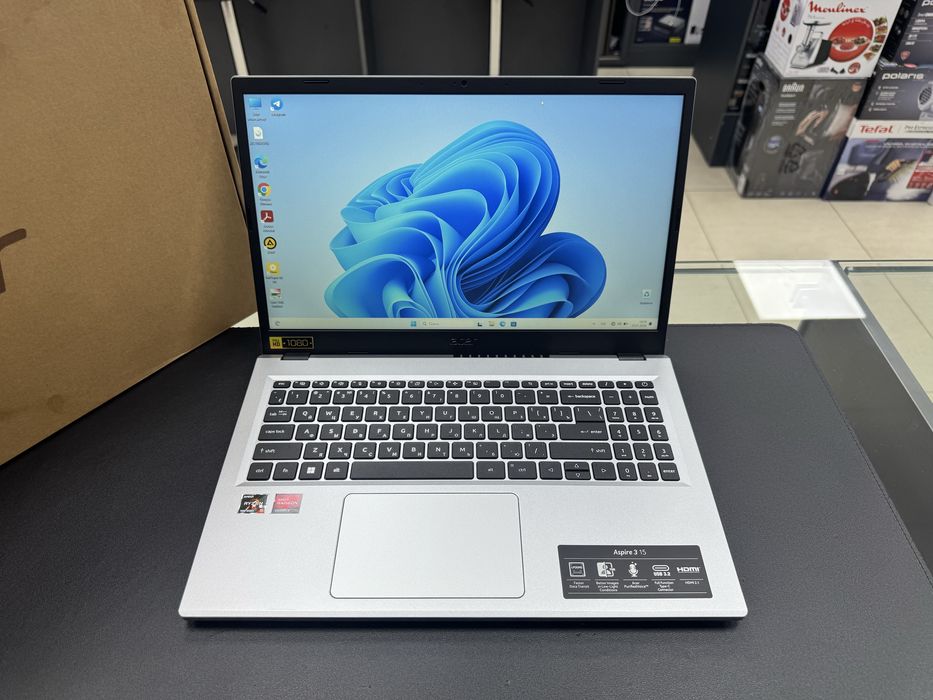 Acer Aspire Ryzen 5 7520U (Core-i5 13avlod) Ozu-8gb DDR5 Ssd-256gb