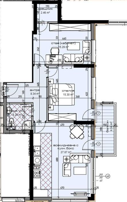 Продава се Тристаен апартамент в Варна, Младост 2 - 113 кв.м за 1496 €/кв.м - Снимка #1