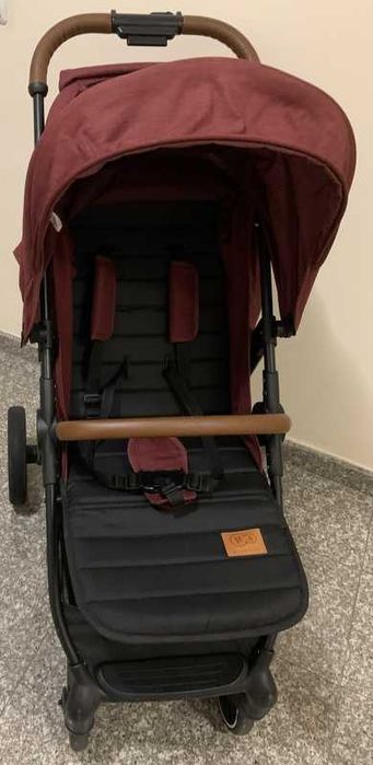 Бебешка количка KinderKraft Grande 2020 - С червен сенник