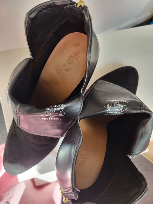 Zara Trafaluc - botine toc cui elegante marimea 39 editie limitata