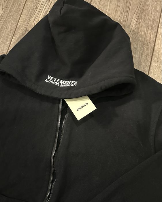 zip hoodie vetements