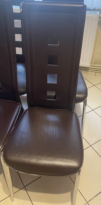 scaune de bucatarie din piele