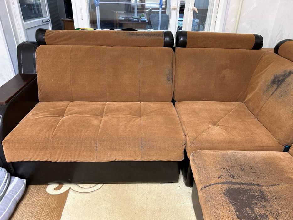 Продается раскладной диван и кресло б/у